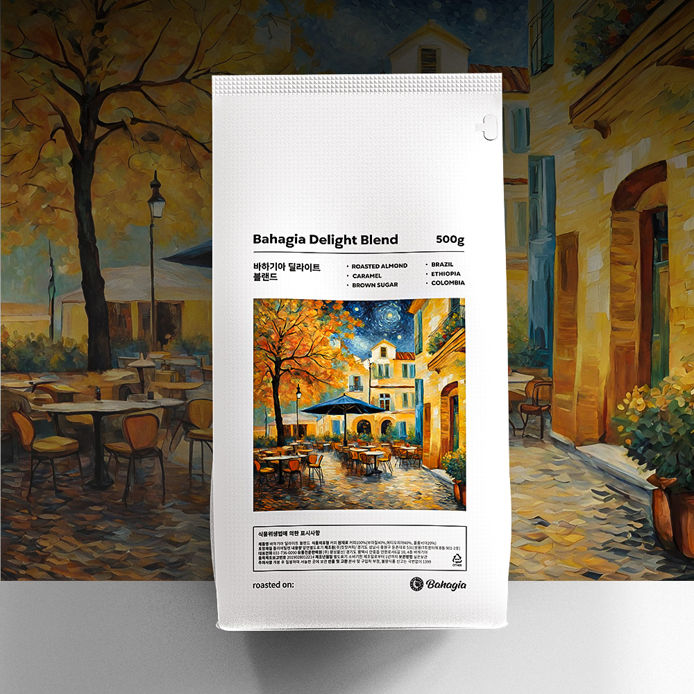 바하기아 딜라이트 500g 즉시 로스팅 홀빈 아라비카 맛있는 원두 커피 포매디