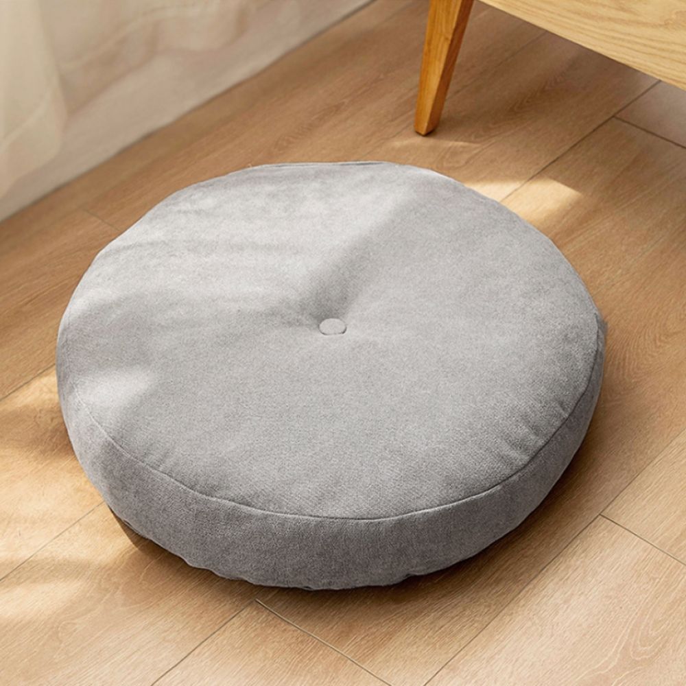 좌식 원형 바닥방석 쿠션방석 도톰한 폭신빵빵 47cm - 상품 이미지