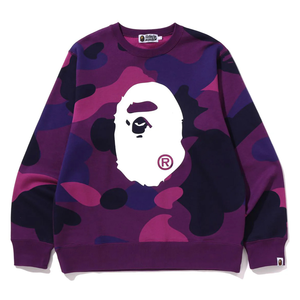 베이프 긴팔티 MEGA COLOR CAMO BIG APE HEAD CREWNECK SWEATSHIRT 1L80-113-010 - 상세 이미지 3