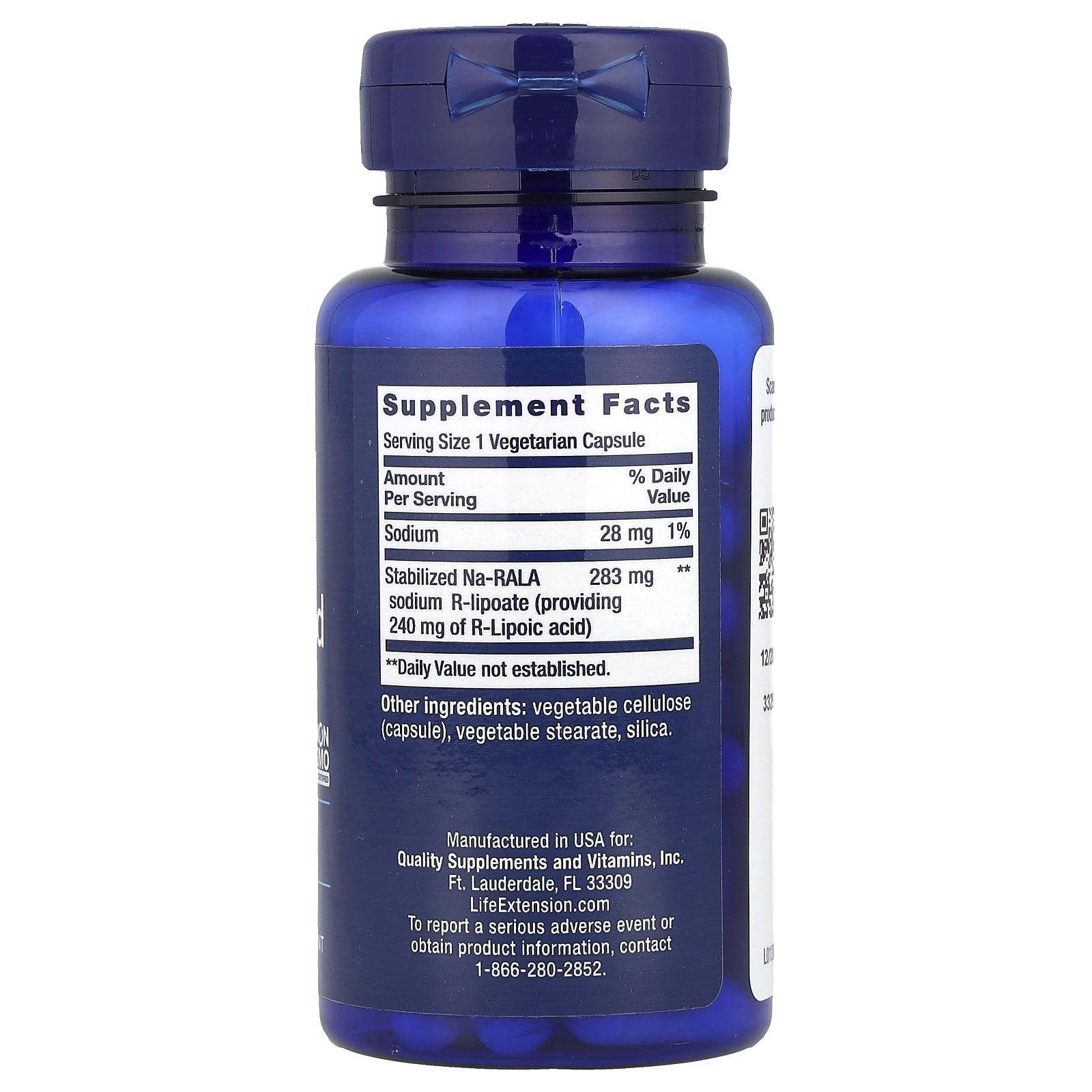 라이프익스텐션 알리포산 240mg ALA 60정 - 상세 이미지 2