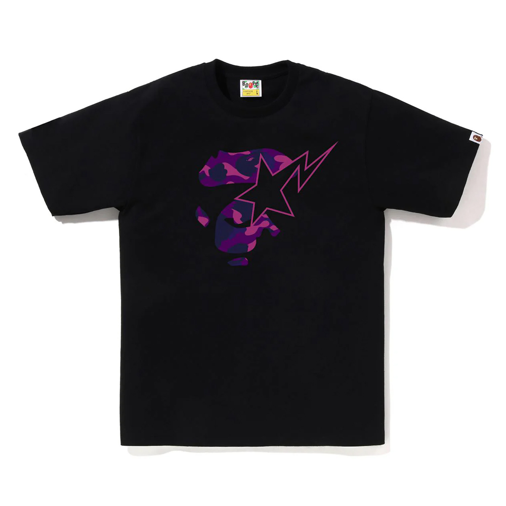 베이프 반팔티 COLOR CAMO APE FACE STA TEE 1L80-110-019 - 상세 이미지 3