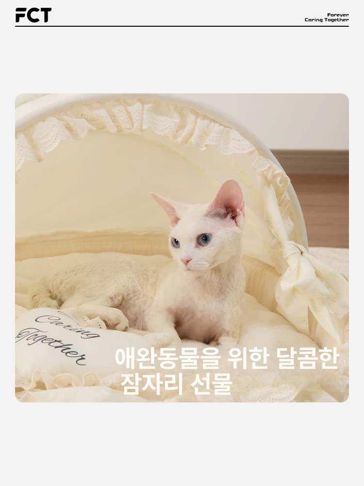 강아지포토존 고양이 반려동물 중간 소품 애견 촬영 요람 F11 프린세스 쿠션 7.5kg이하적합 - 상세 이미지 3