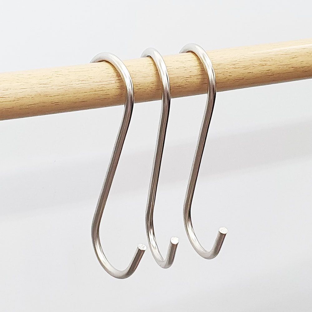 둥근 S고리 실버 10cm - 메인 이미지