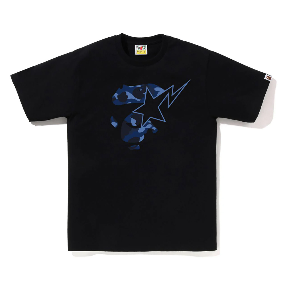 베이프 반팔티 COLOR CAMO APE FACE STA TEE 1L80-110-019 - 상품 이미지