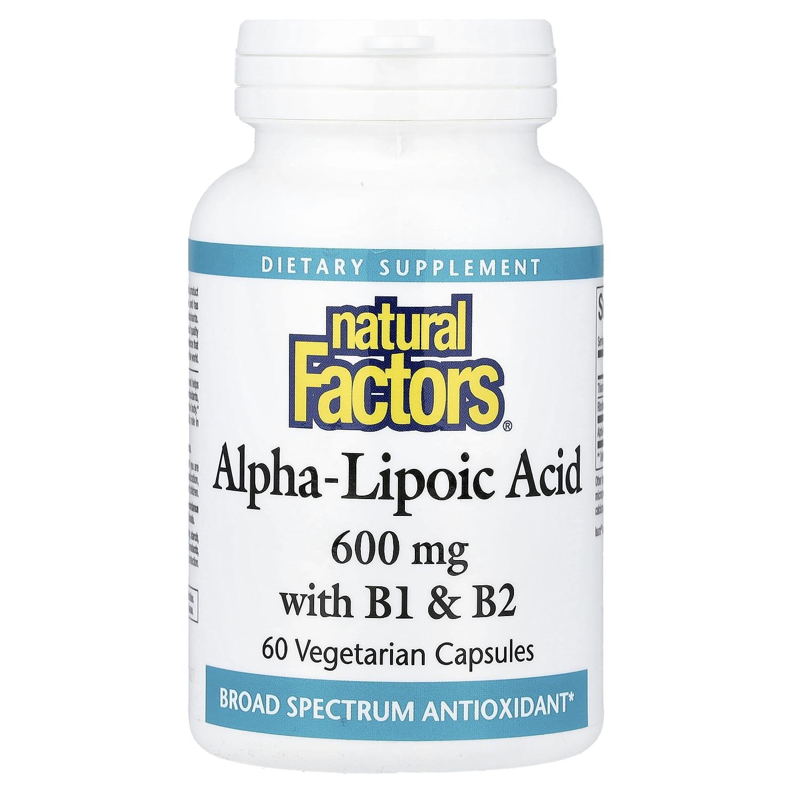 네츄럴팩터 알파리포산 B1 B2 600mg ALA 60정 - 상품 이미지