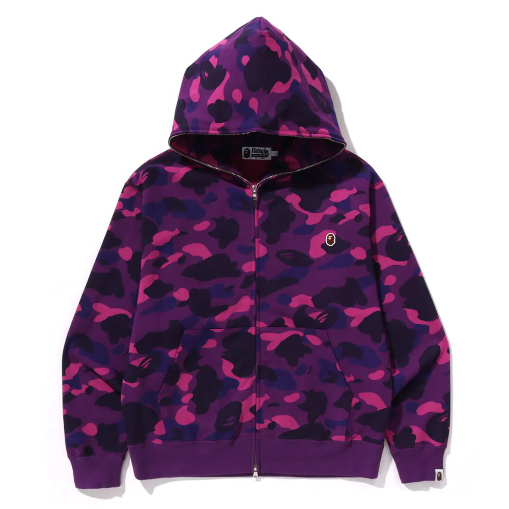 베이프 후드집업 ONE POINT COLOR CAMO CROPPED FULL ZIP HOODIE 1L80-115-303 - 상세 이미지 2