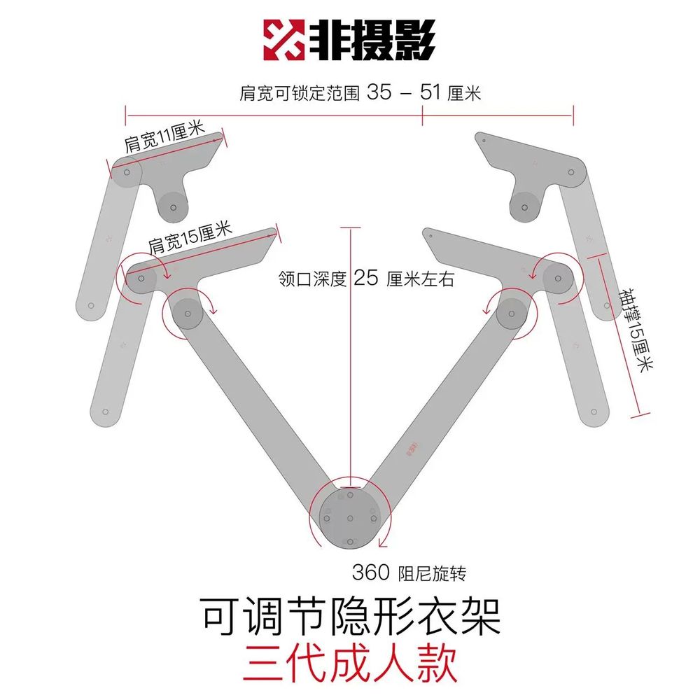 배경 촬영용투명옷걸이 누끼옷걸이 - 상품 이미지