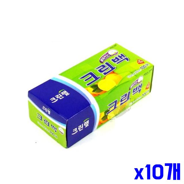 뽑아쓰는 일회용비닐100매 17cmX25cm x10개 비닐위생 - 메인 이미지