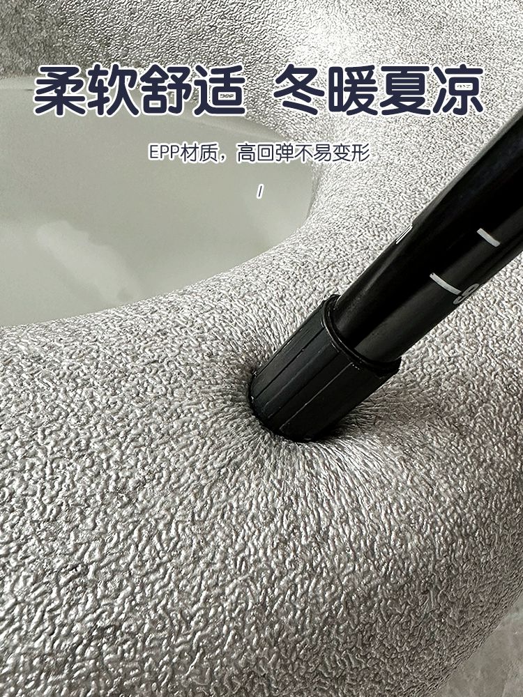 쿠션변기커버 EPP 화장실 시트 방수 노인 높은변기커버 사용에 영향을 미치지 않는 무작위 약간 - 상세 이미지 5