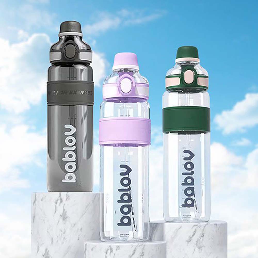 바블로브 원터치빨대 트라이탄 대용량 스포츠 워터보틀 텀블러 1000ML 사계절 - 상품 이미지
