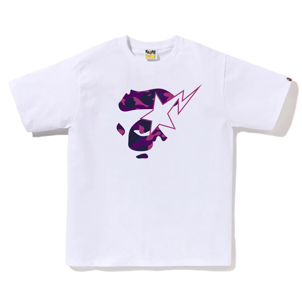 베이프 반팔티 COLOR CAMO APE FACE STA TEE 1L80-110-019 - 상세 이미지 4