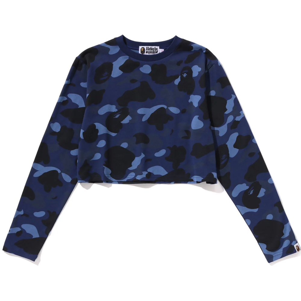 베이프 우먼즈 긴팔티 COLOR CAMO CROPPED LS TEE 1L80-211-011 - 상품 이미지