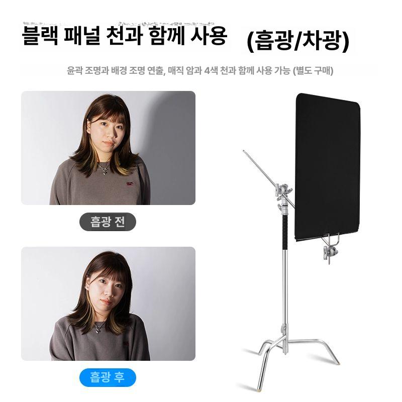 촬영 대형 스크린 배경판 사진 백색 방송 조명판 75x90cm 프레임+부드러운 빛 깃판 - 상세 이미지 4
