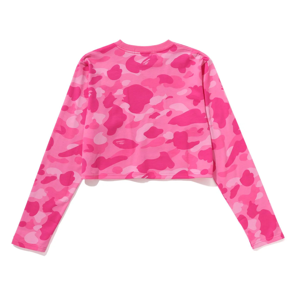 베이프 우먼즈 긴팔티 COLOR CAMO CROPPED LS TEE 1L80-211-011 - 상세 이미지 4