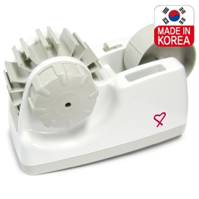 바이하츠 물레형 테이프커터기 디스펜서 T-601 테이프커팅기/절단길이3cm/6cm조정 (1개) - 상품 이미지
