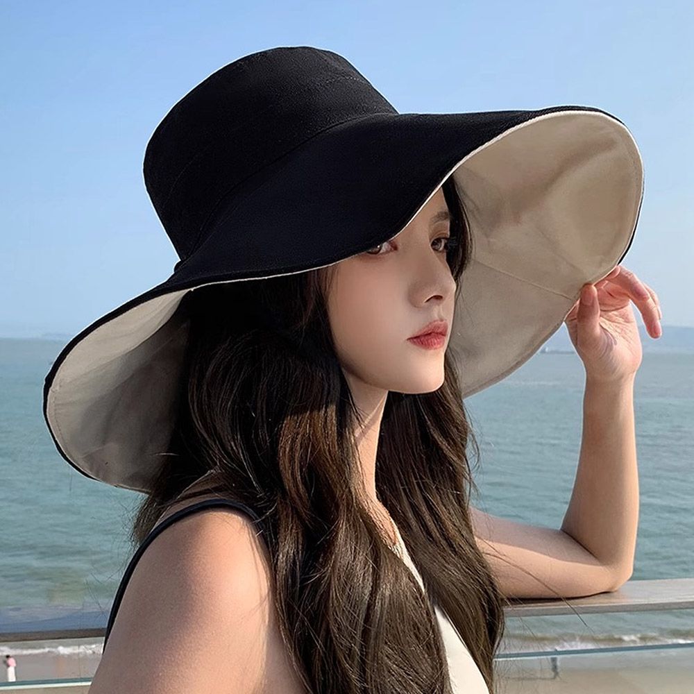 양면 블랙베이지 사파리모자 데이즈 버킷햇 - 상품 이미지