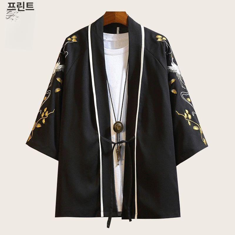 빅사이즈 주방옷 반팔 일식쉐프복 쉐프복 일식 의류 2206 블랙 4XL - 상세 이미지 3
