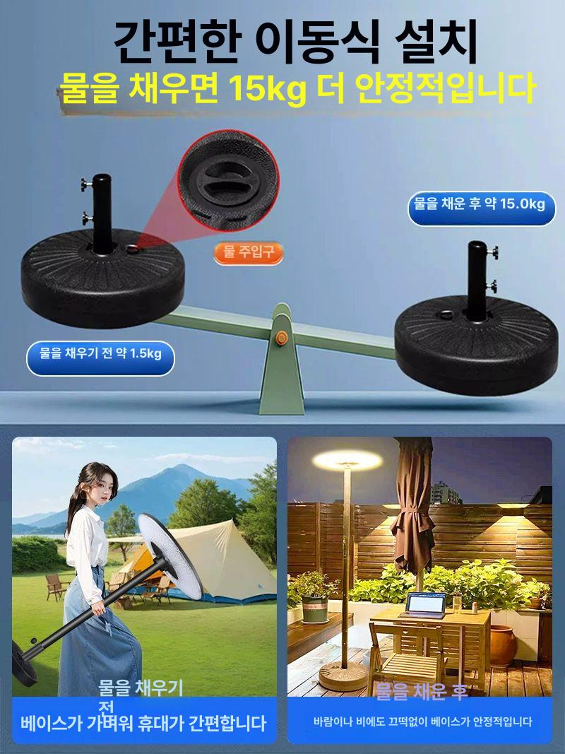 LED 태양광 인체감지 정원등 led등 벽등 태양광 정원등 E6000W +2m - 상세 이미지 5