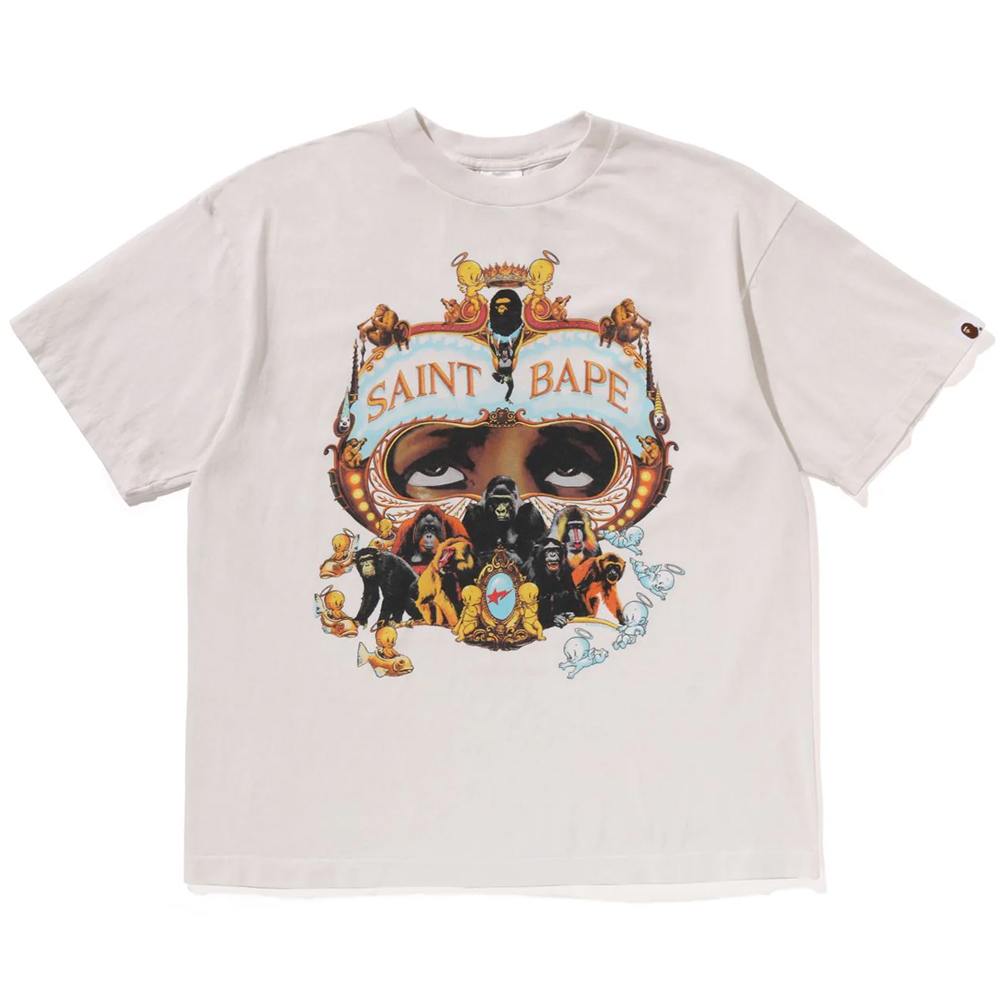 베이프 X SAINT MXXXXXX 반팔티 GENERATION TEE 1L73-109-910 - 상품 이미지