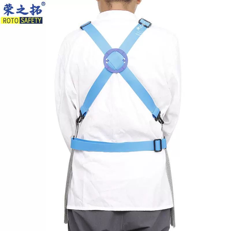 정육 작업 앞치마 육가공 철 스테인리스 도축 수산 메쉬 S 55x60cm - 상세 이미지 3