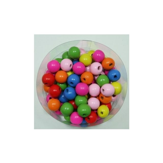 5000 나무비즈14번/원형1.6cm - 메인 이미지