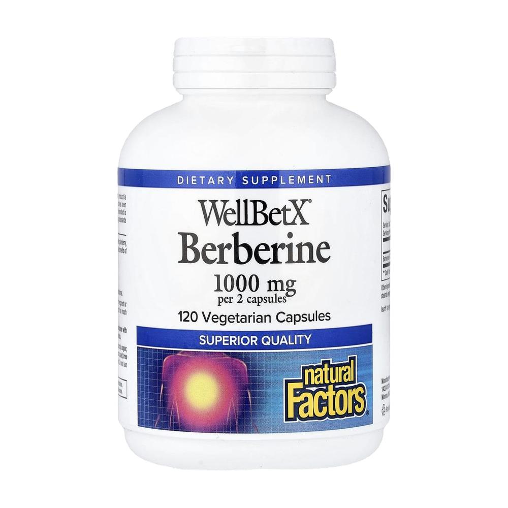 네츄럴팩터 WellBetX 베르베린 Berberine 120정 - 상품 이미지