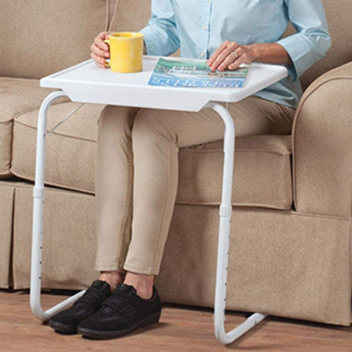 쇼파트레이 접이식보조테이블 높이조절 소파테이블