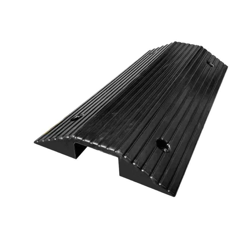 고무 문턱 경사로 차량 진입로 주차장 계단 방지턱 고무플라스틱 홈 너비 11 9cm 1홈 - 상품 이미지