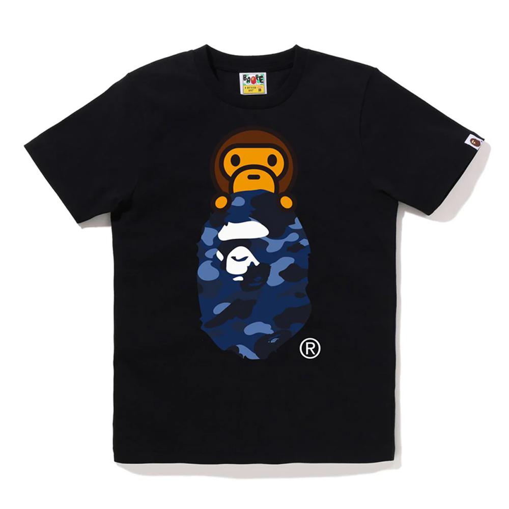 베이프 우먼즈 반팔티 COLOR CAMO MILO ON APE HEAD TEE 2L80-210-017 - 메인 이미지