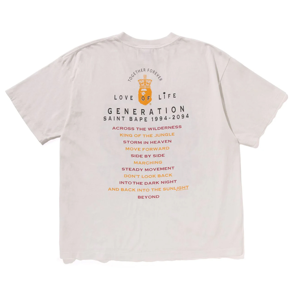 베이프 X SAINT MXXXXXX 반팔티 GENERATION TEE 1L73-109-910 - 상세 이미지 3