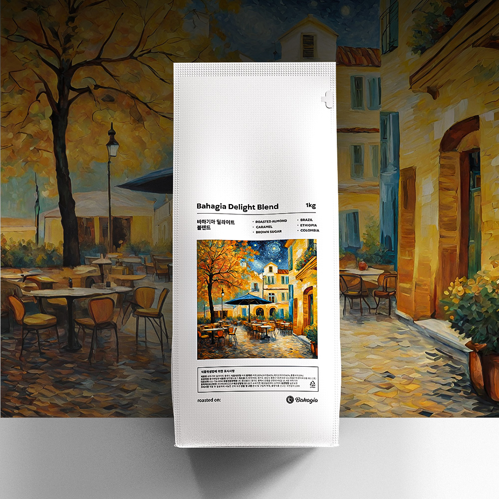 바하기아 딜라이트 500g 1kg 즉시 로스팅 홀빈 아라비카 맛있는 원두 커피 포매디