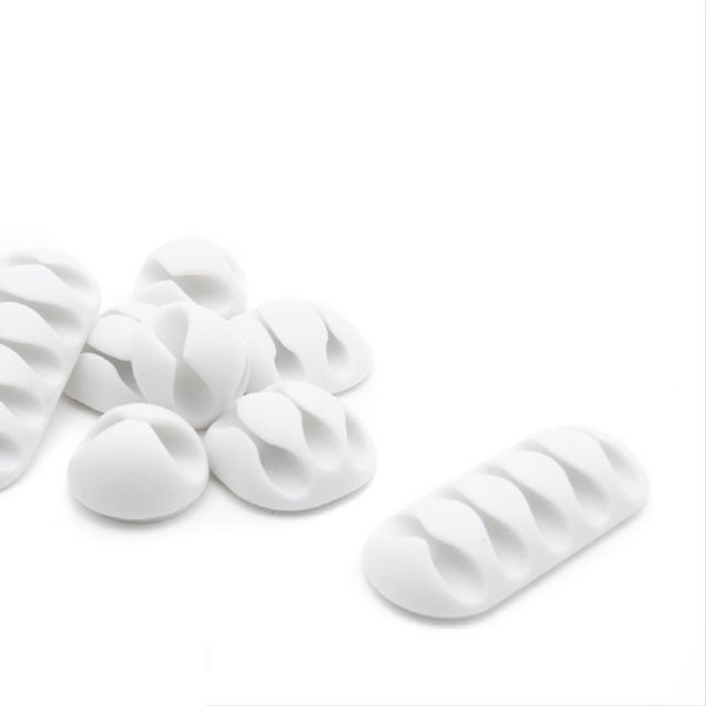 케이블 오거나이저 10pcs White 케이블 정리 전선정 - 상품 이미지
