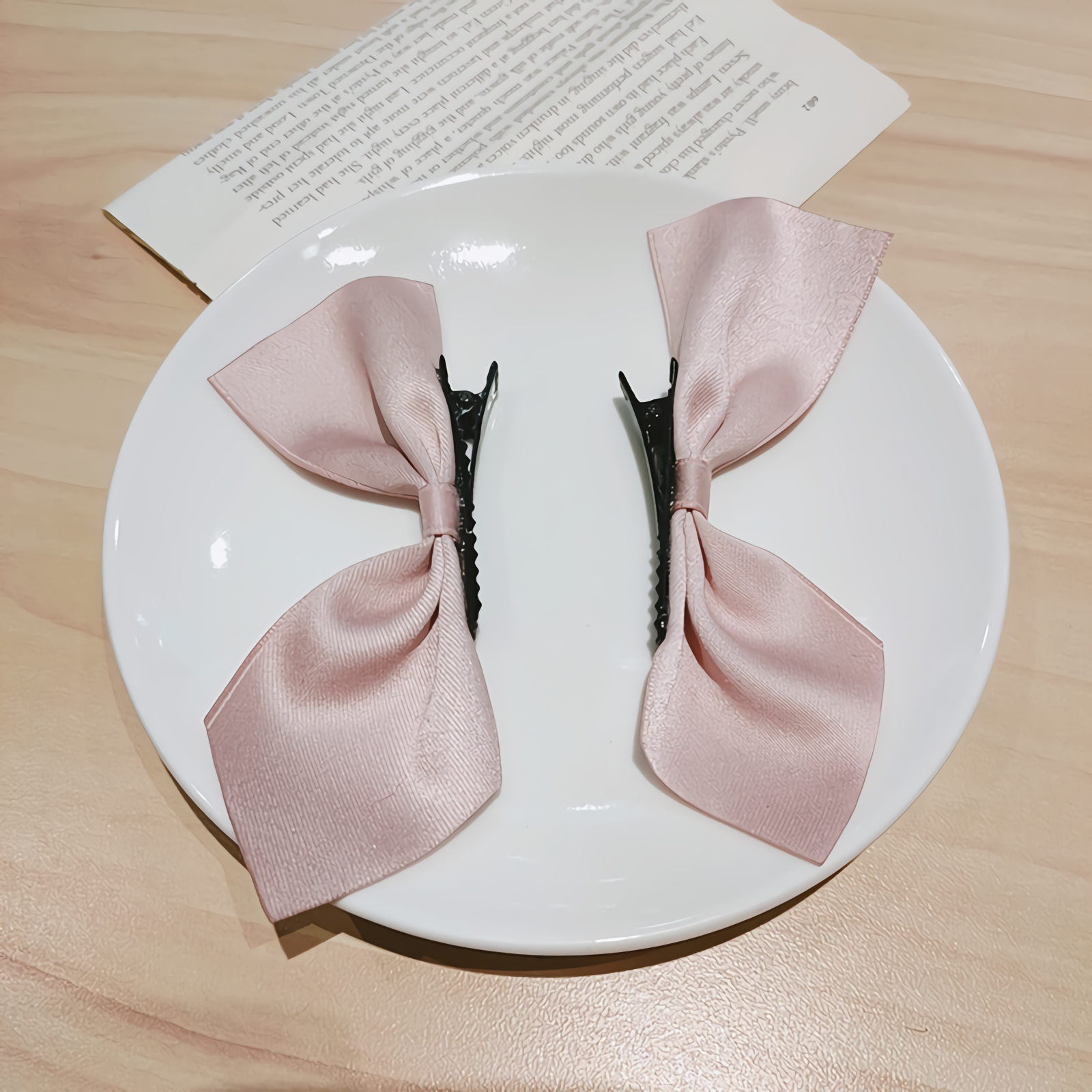 오와이앤 발레코어 리본 미니집게핀 머리핀 - 상세 이미지 5