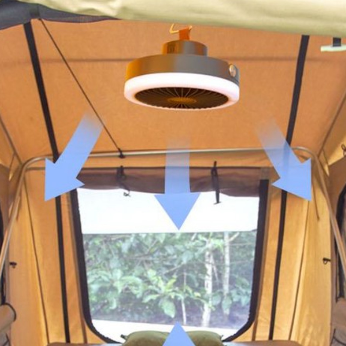 소형 천장형 선풍기 텐트 선풍기 무선 실링팬 천정 선풍기