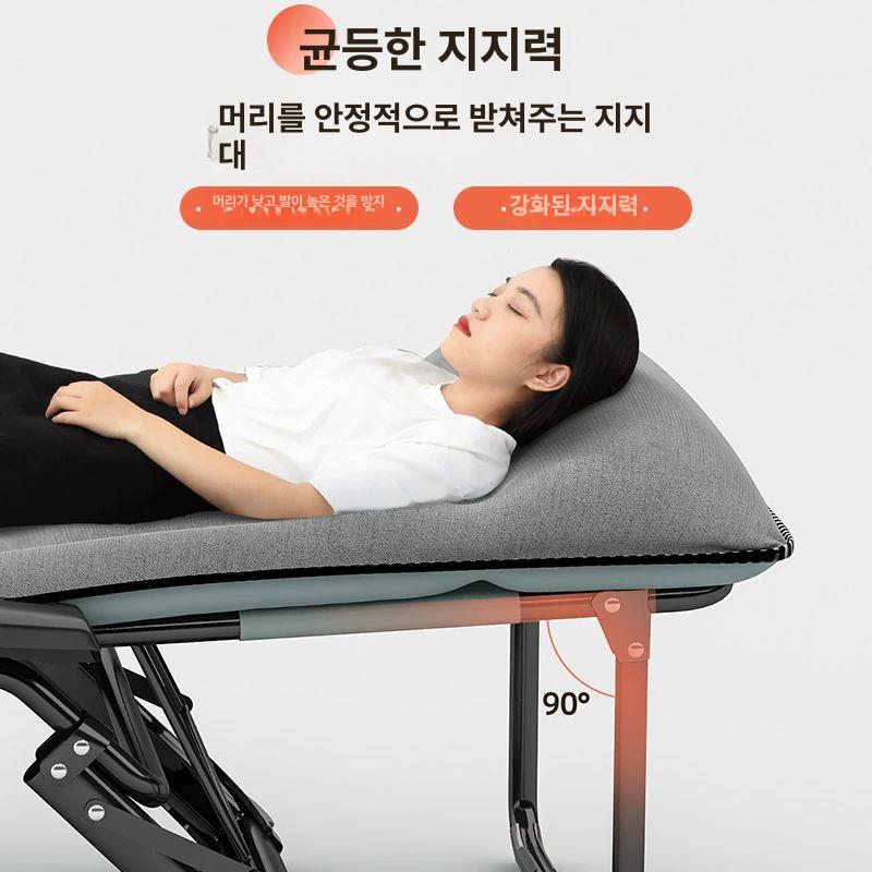 접이식 침대의자 리클라이너 릴렉스 베드 사무실 인기 판매 헤드 서포트 방지 붕괴 앉을 - 상세 이미지 4
