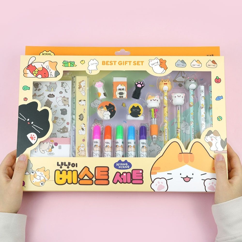냥냥이 베스트 문구세트 (랜덤발송) - 메인 이미지