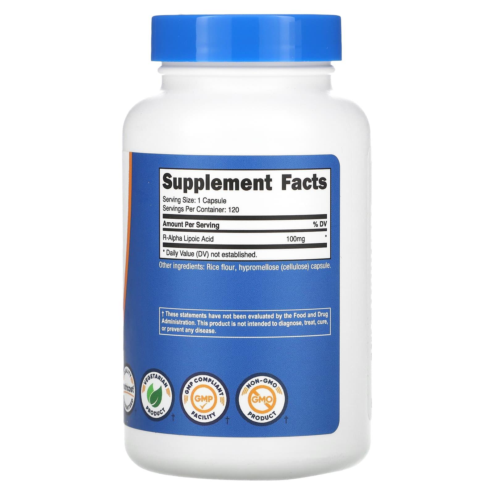 뉴트리코스트 R 알파리포산 100mg ALA 120정 - 상세 이미지 2