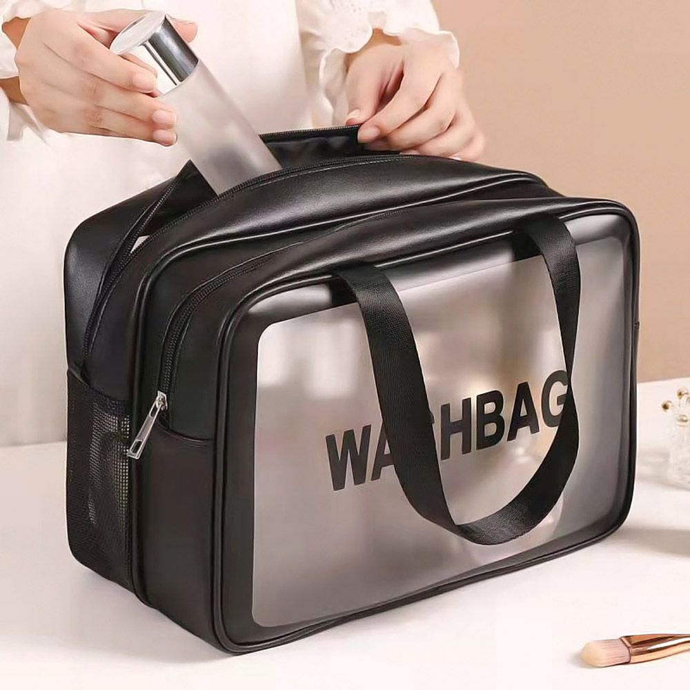 파우치 블랙 방수 물놀이가방 31x15cm 메쉬 드라이 - 상품 이미지
