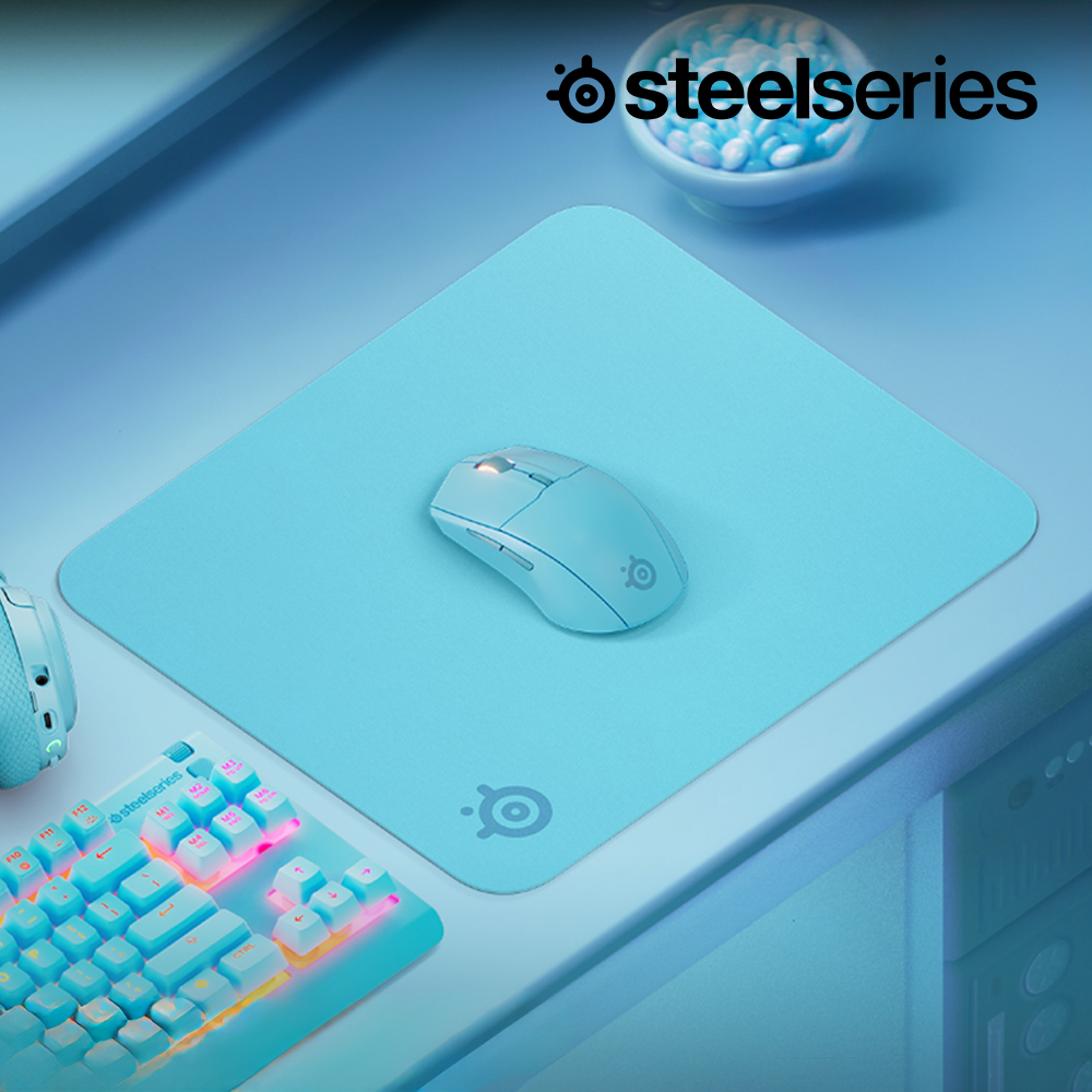 [국내정발] 스틸시리즈 QCK 게이밍 마우스패드 아쿠아, M