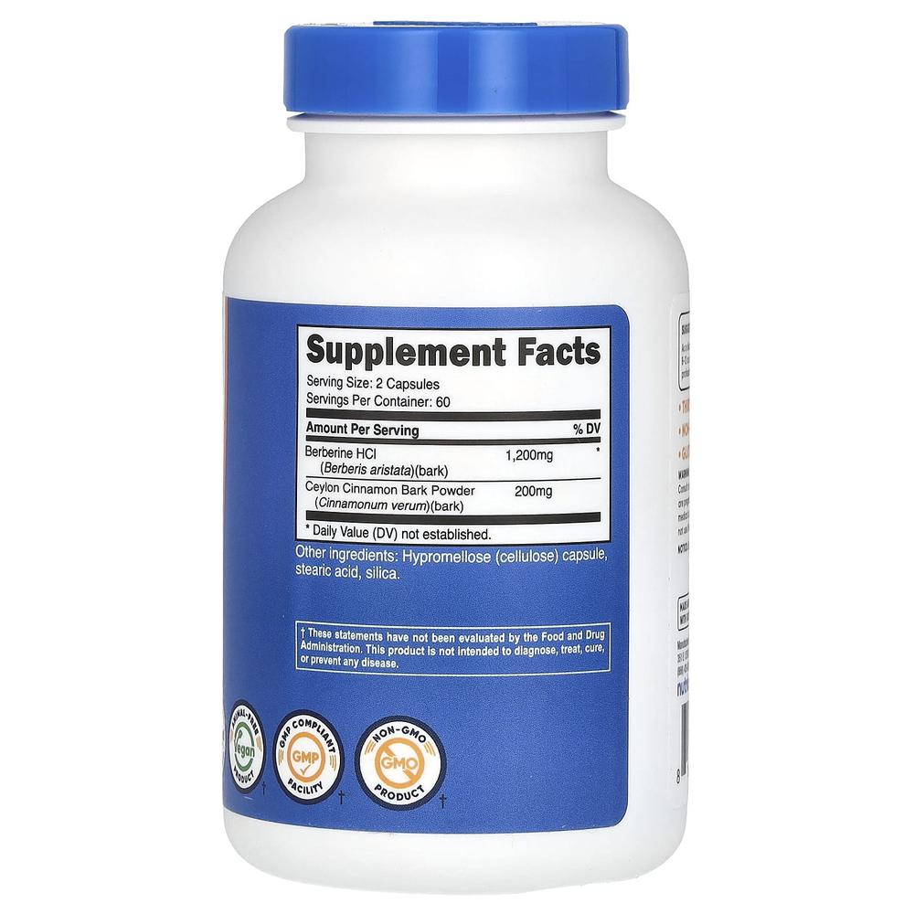 뉴트리코스트 베르베린 HCl 실론 시나몬 Berberine 120정 - 상세 이미지 2