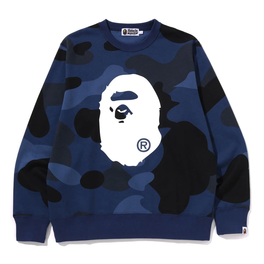 베이프 긴팔티 MEGA COLOR CAMO BIG APE HEAD CREWNECK SWEATSHIRT 1L80-113-010 - 상세 이미지 2