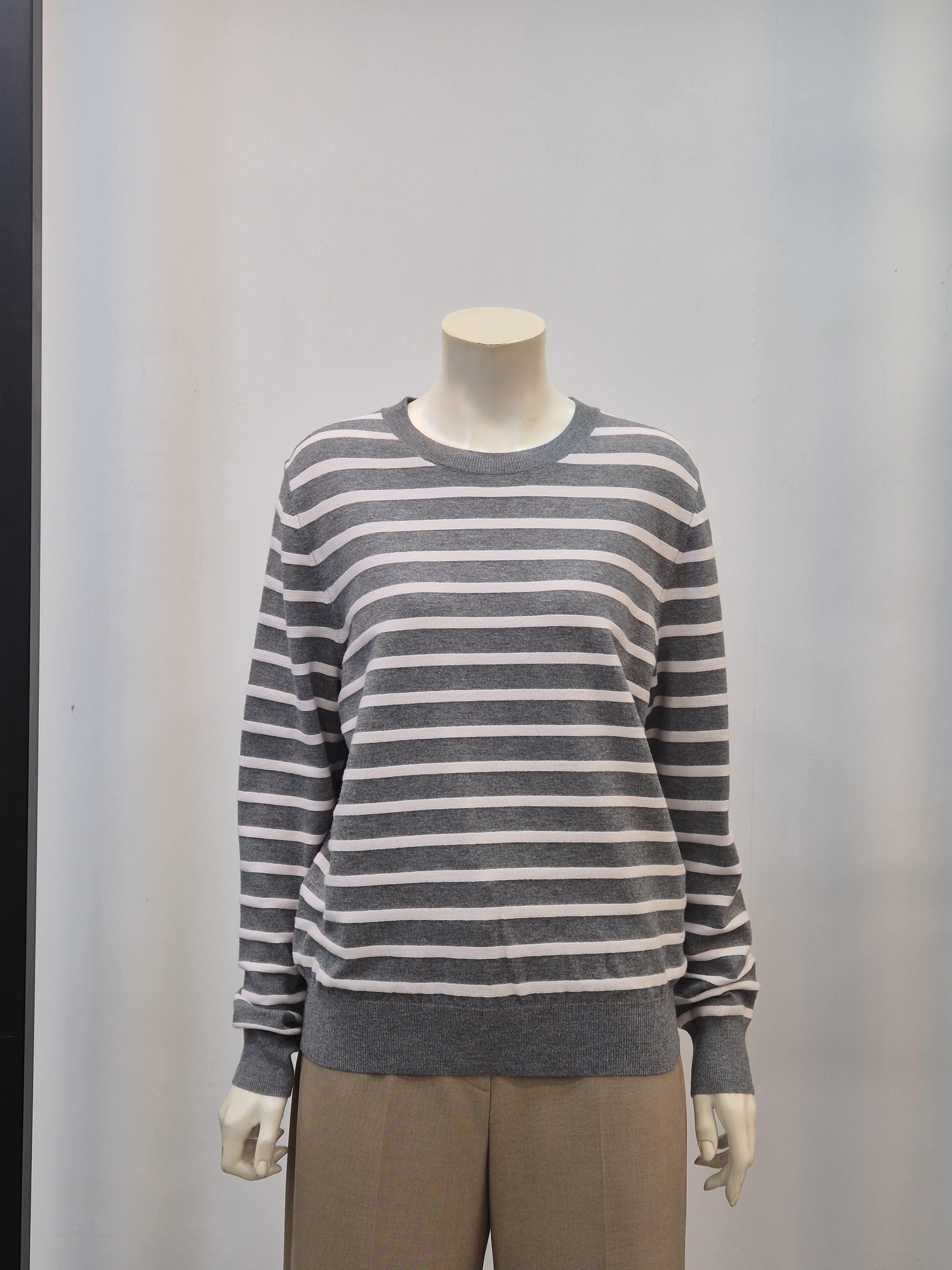 쉬즈미스 스트라이프 라운드 가을 긴팔 니트 P332030