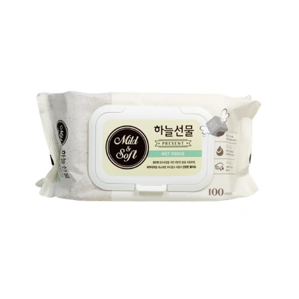 안심 물티슈 100매 x24개 캡형 박스포장 성분