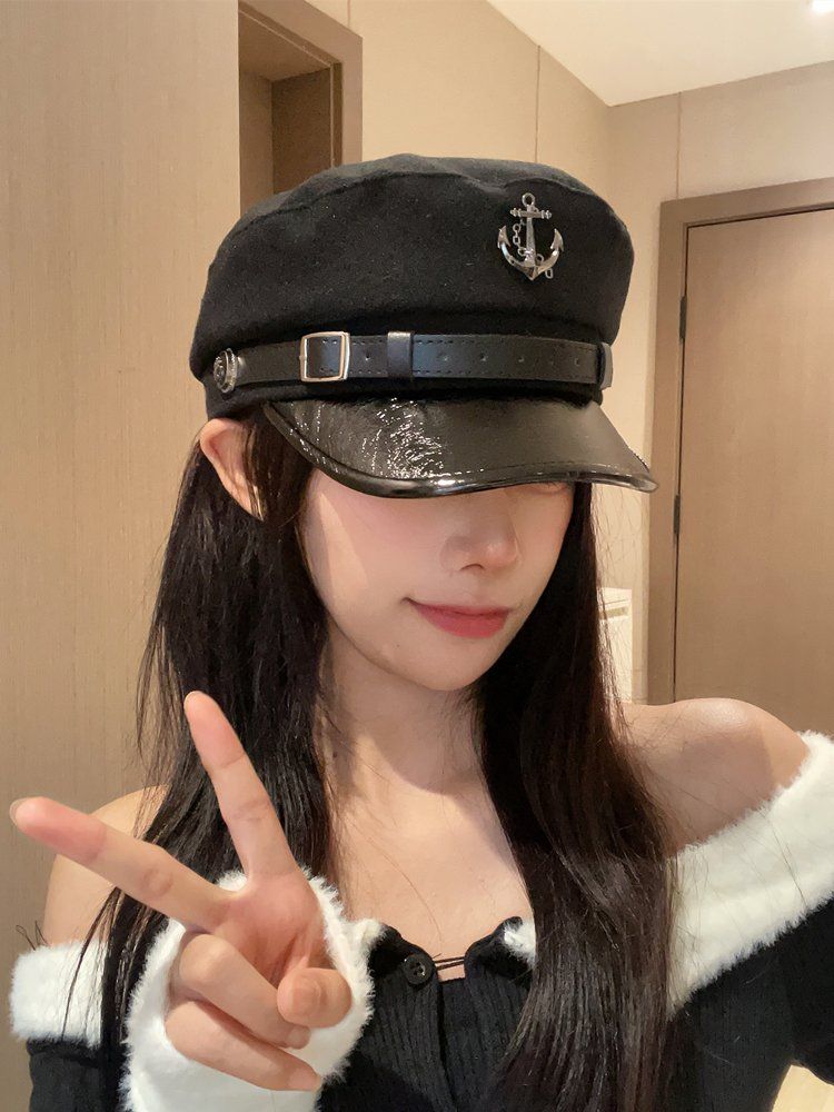 여성 해군 모자 빵모자 마린 코스프레 선원 촬영 - 상세 이미지 4