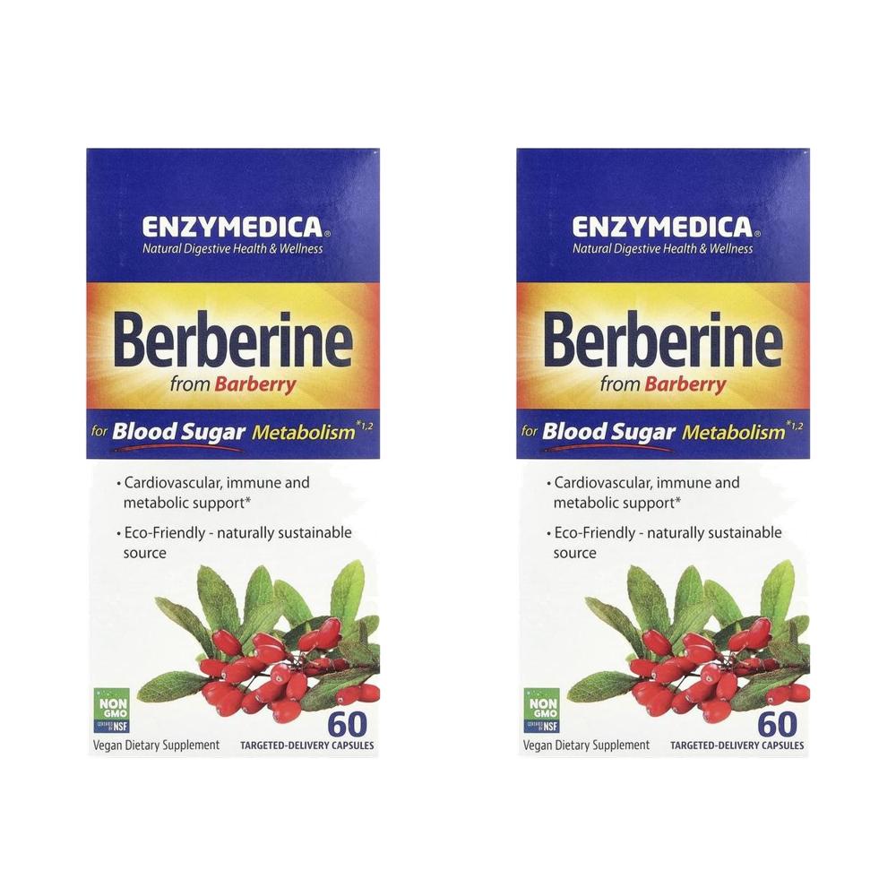 Enzymedica 베르베린 매자나무 Berberine 60정 (2통) - 상품 이미지