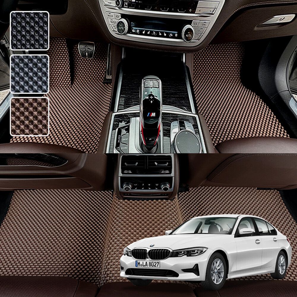 BMW 3시리즈 G20 전용 3D 엠보싱 차세대 고무매트 1열2열 세트 (2019년이후) 373-2 3시리즈(G20) - 상품 이미지