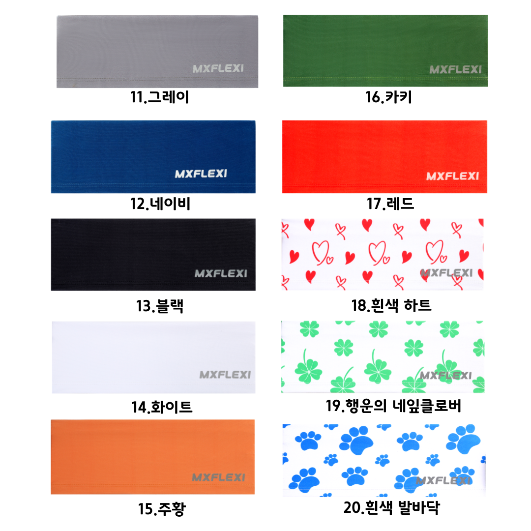 1+1 MXFLEXI 헤어밴드 반다나 와이드 크로스핏 운동 헬스 등산 러닝 유산소 등산용 헤어밴드 블랙 이미지 4