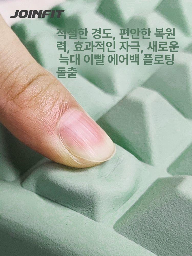 솔비에 등지압패드 요추 등 스트레칭기구 자세교정 굽은등 마사지 허리 및 복부보조_블루 PU - 상세 이미지 5