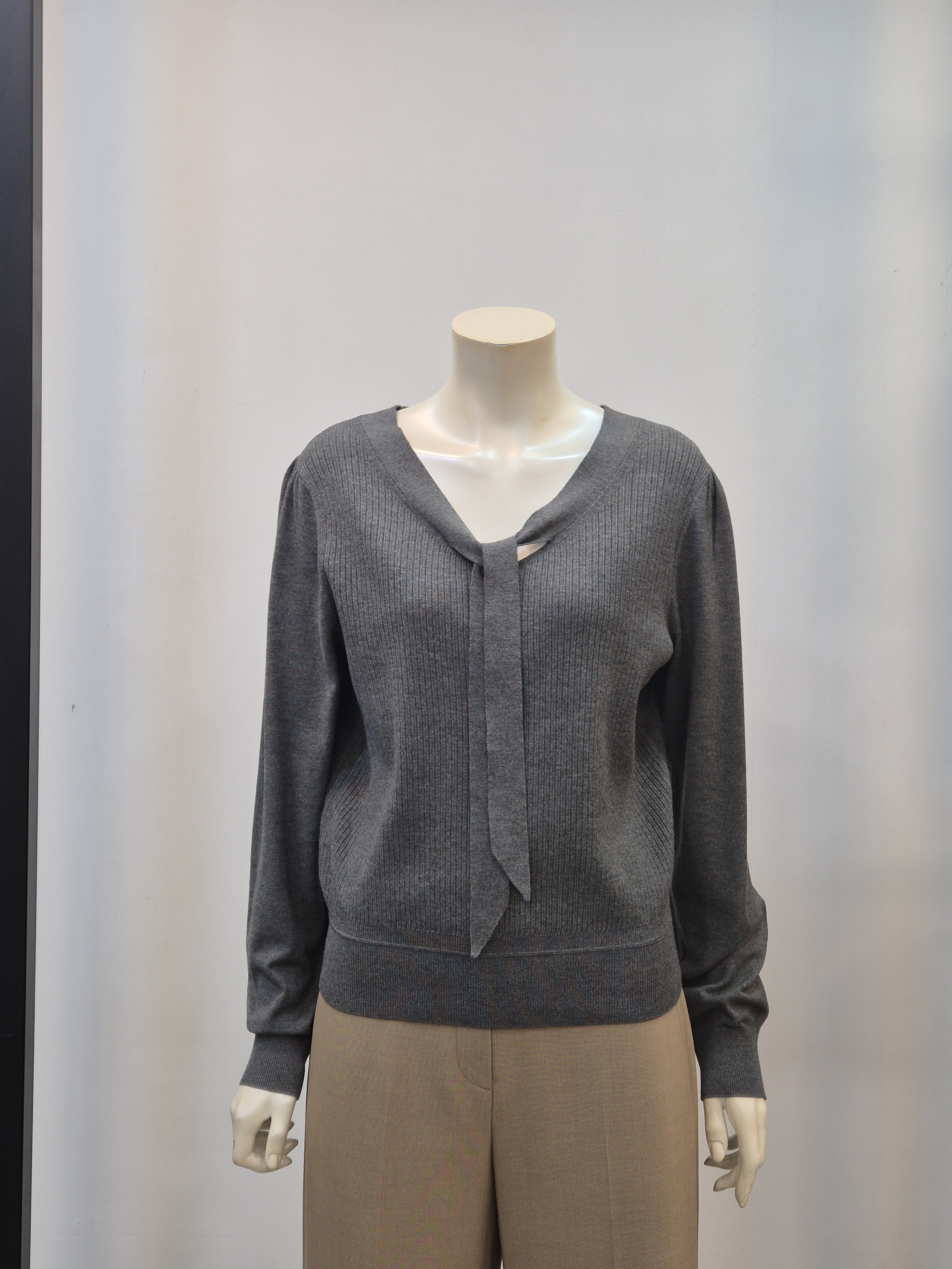 쉬즈미스 리본 타이 가을 니트 블라우스 P332100