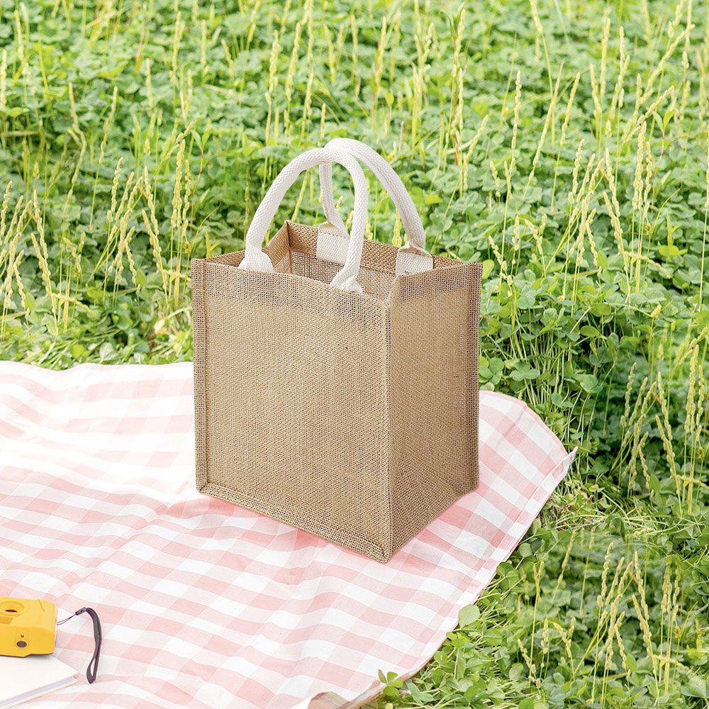 21x23cm 에코 린넨 가방 포장가방 - 메인 이미지